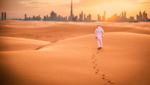 man walking in the desert_thumbnail