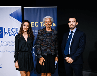 Christine Lagarde with HEC Paris students
