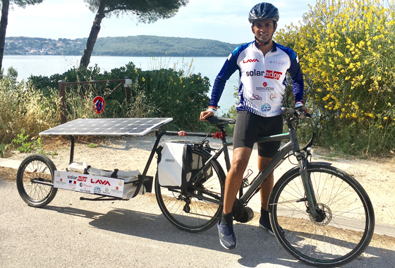 HEC Paris Student Shifting Mindset on Solar Energy Thanks to Customized Bike - Sushil Reddy