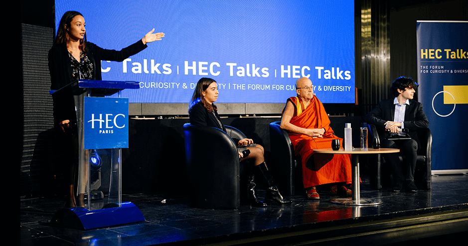 HEC Talks avec Matthieu Ricard - 27 oct. 2021 - Présentation par Carla Richard, HEC Débats