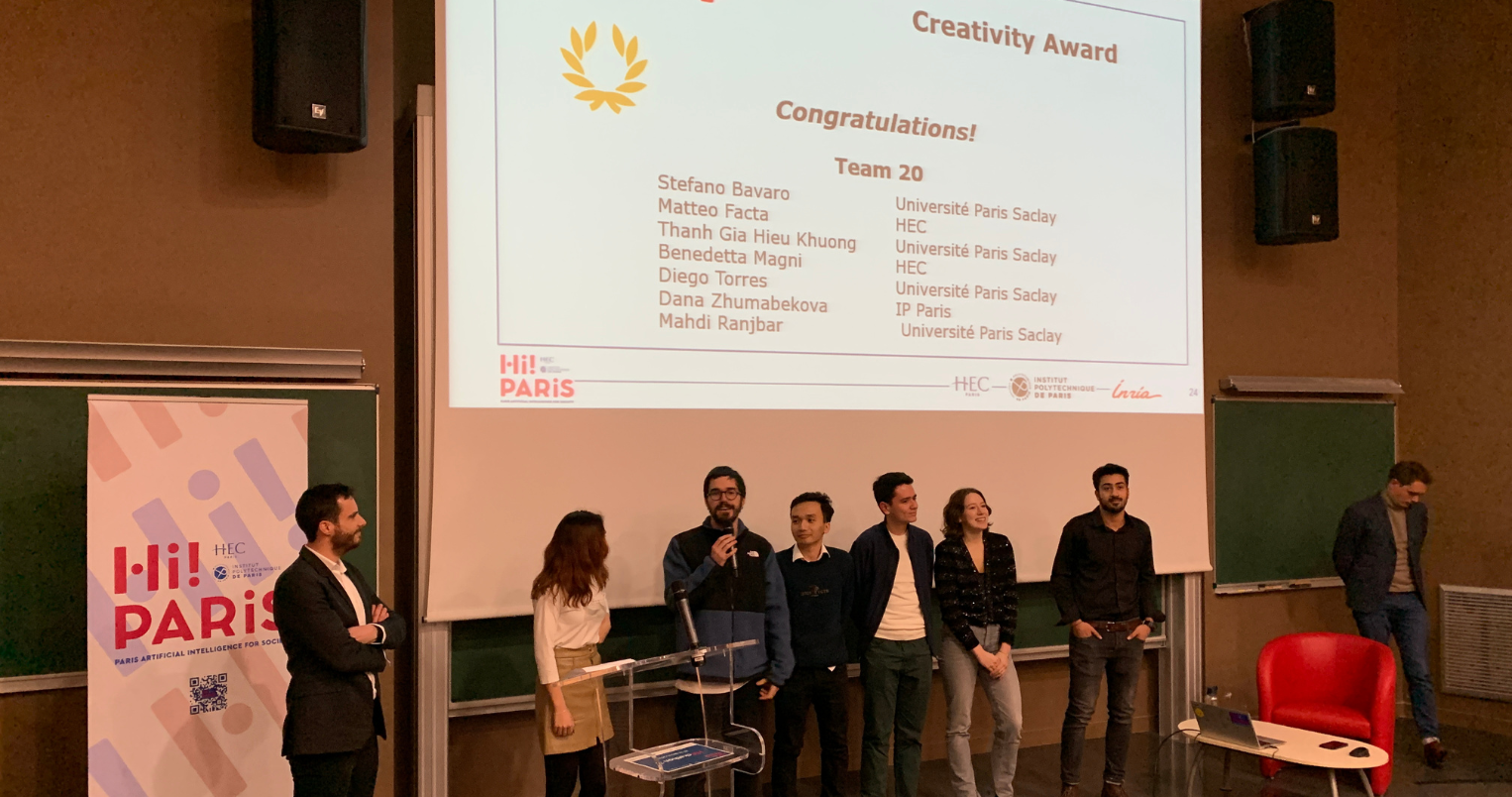 Hi! PARIS hackathon 2023 - Creativity Award by Vinci - HEC Paris 2023