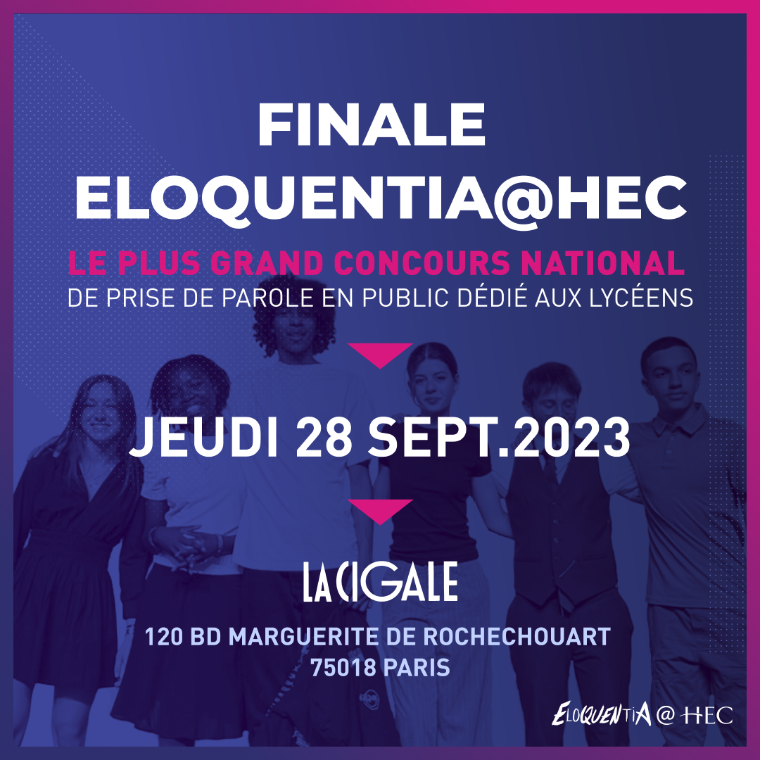 Poster Eloquentia@HEC Finale 2023