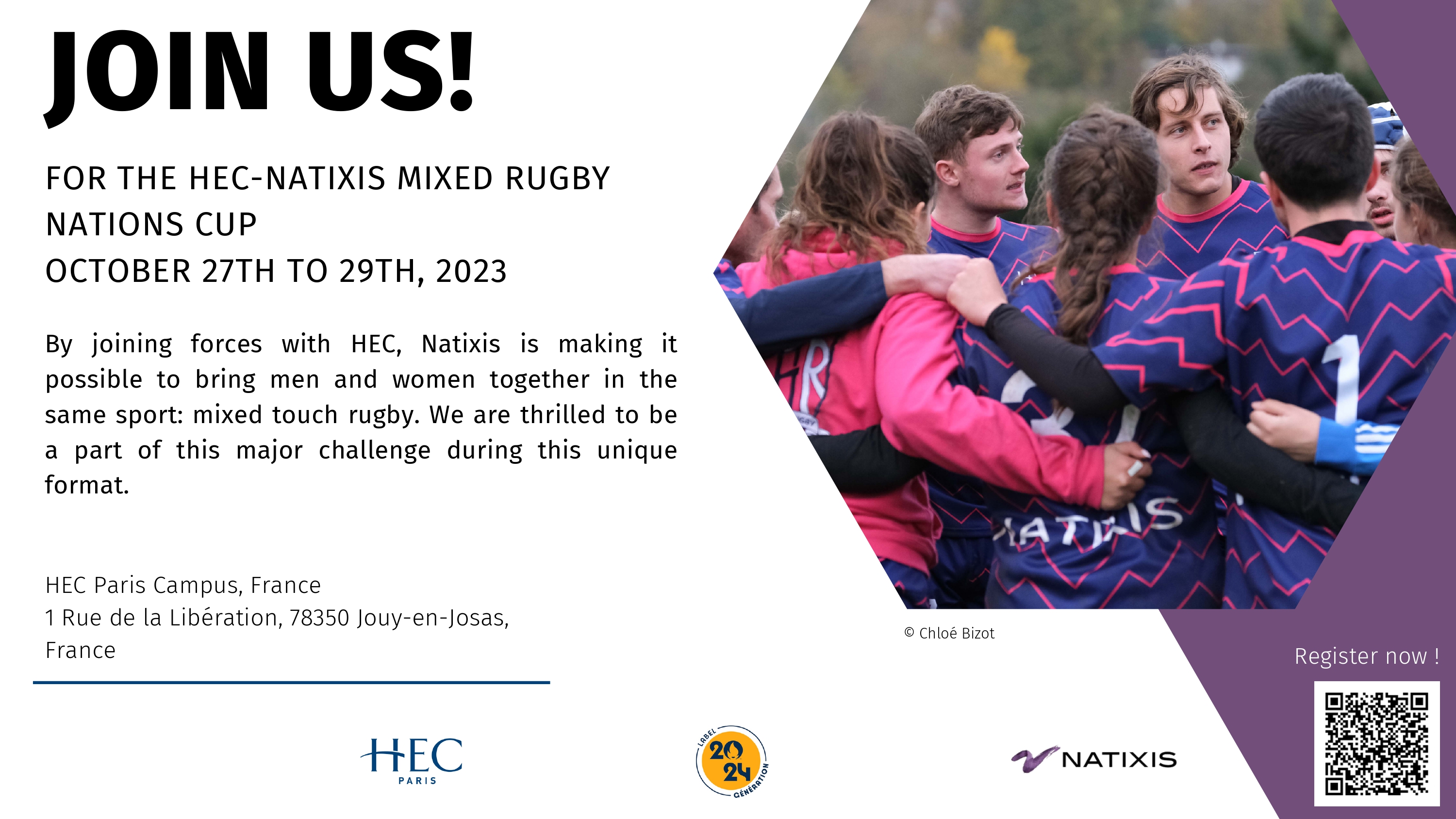 Poster of the HEC Natixis Rugby Nations Cup 2023