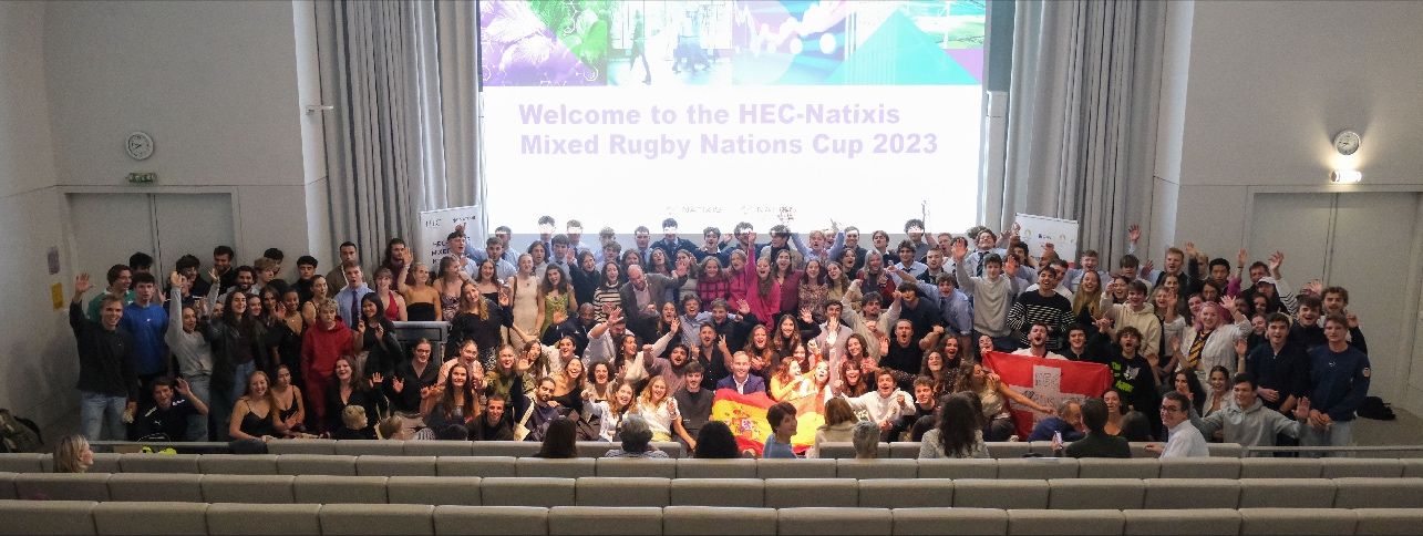 HEC Natixis Rugby Cup Opening Ceremony with HEC and international students