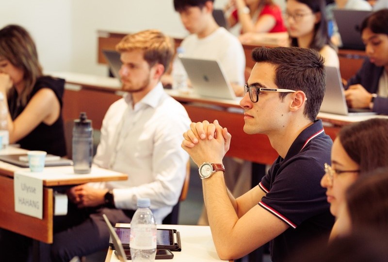 Students in class