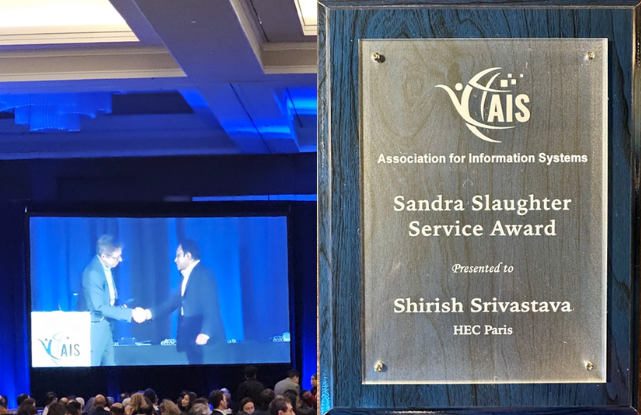 Sandra Slaughter award to Shirish Srivastava