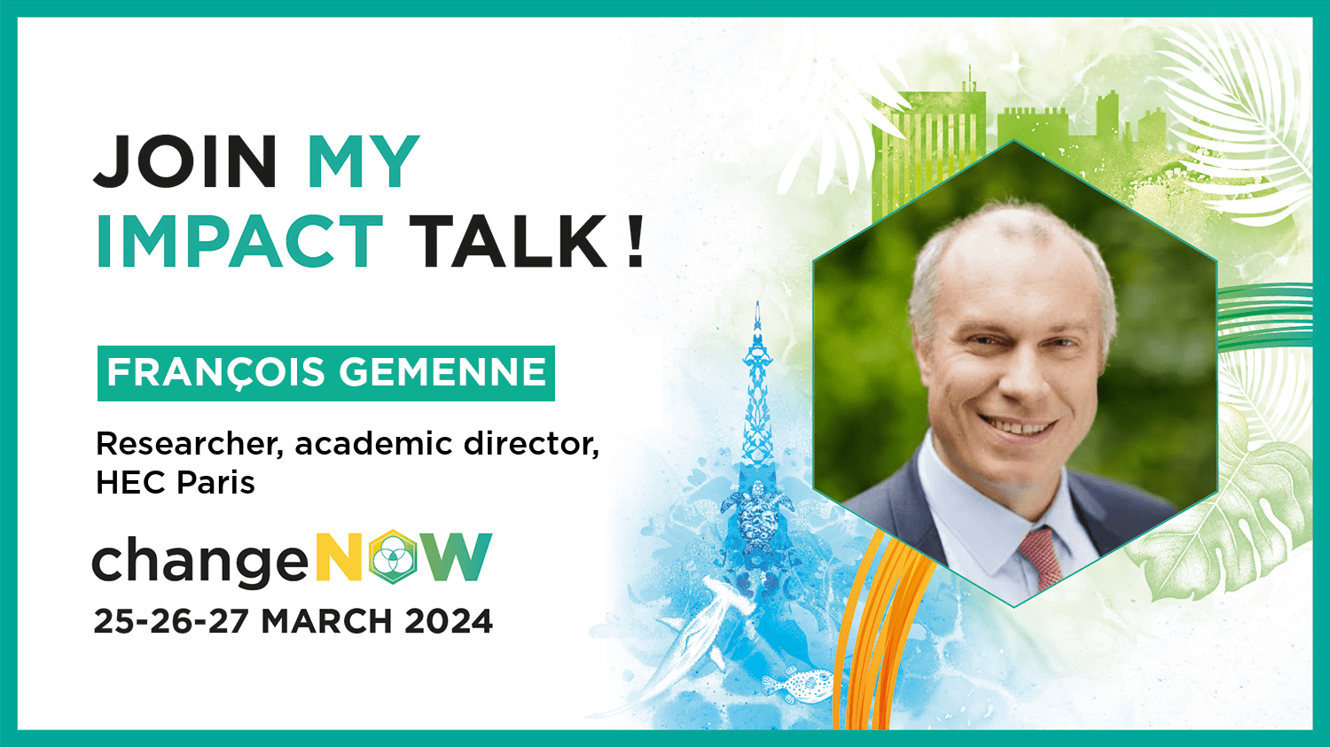 François Gemenne, HEC Paris professor at ChangeNow 2024