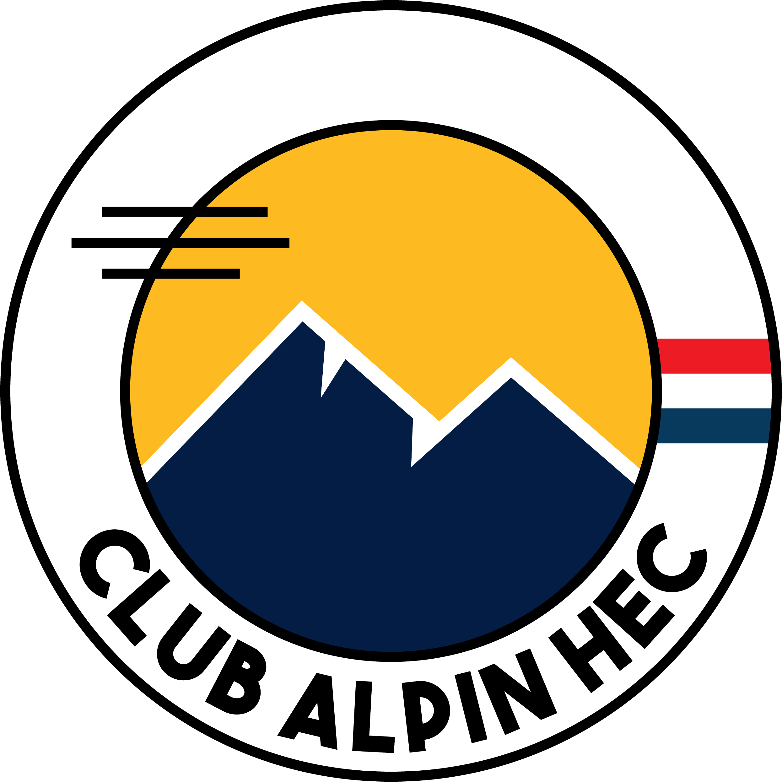 CLUB ALPIN HEC LOGO