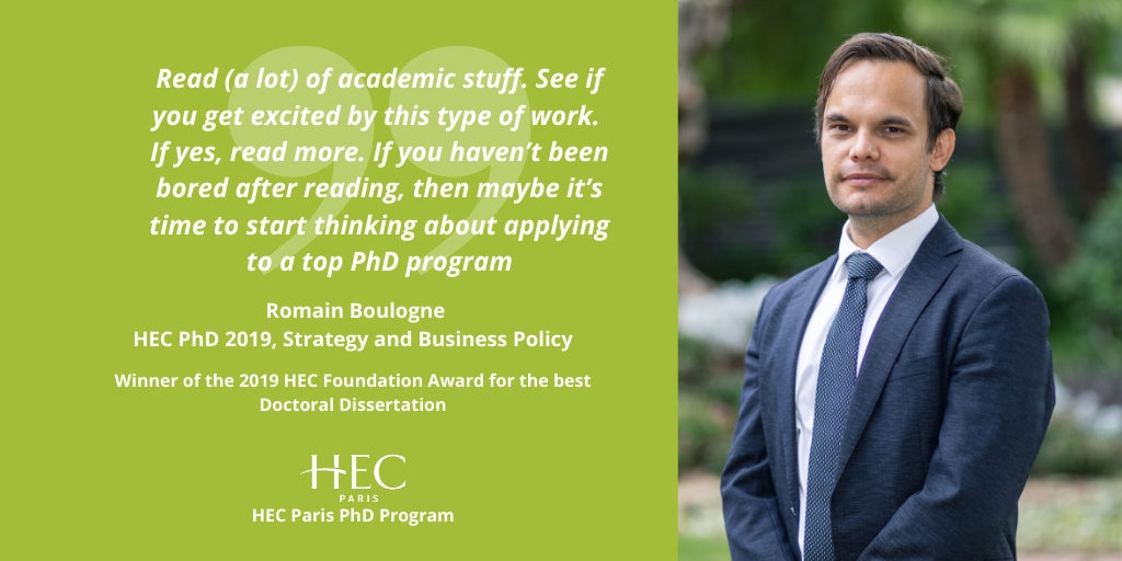 HEC PhD Program Strategy and Business Policy