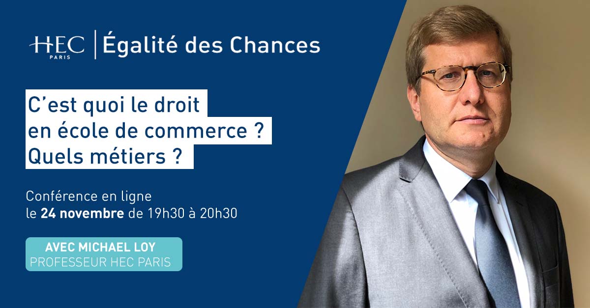 Conférence Egalité des Chances - Michael Loy