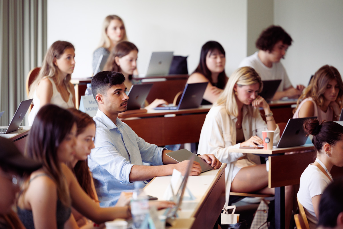 Students in class