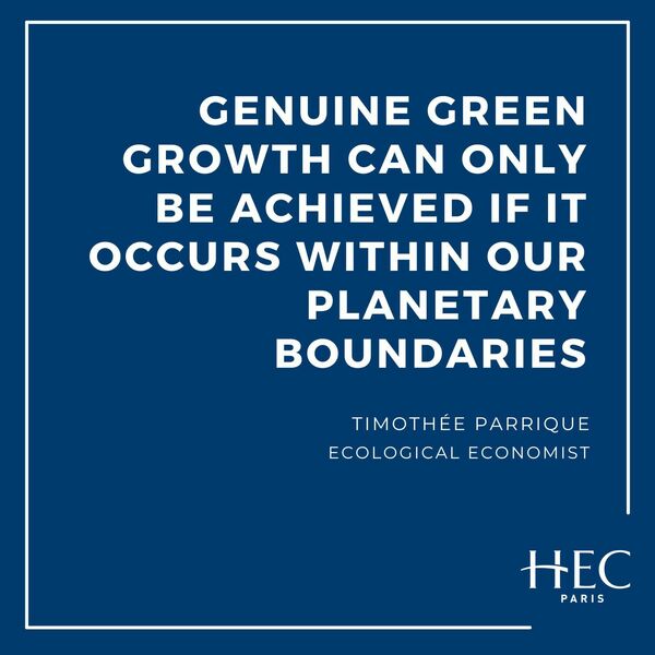 Timothée Parrique Green Growth