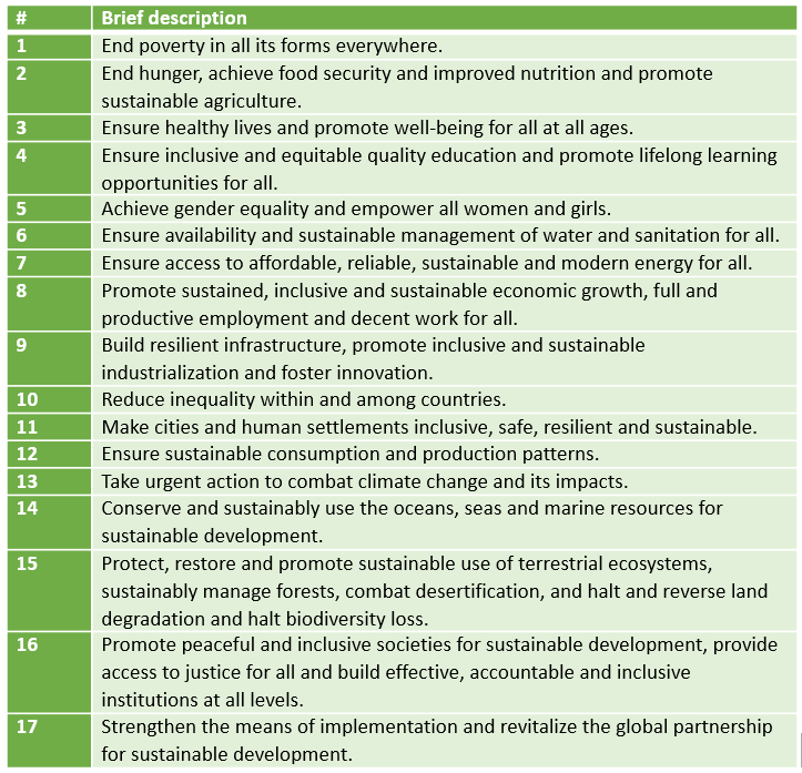 SDG description