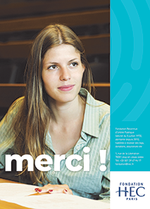 Couverture Brochure Merci 2018 Fondation HEC