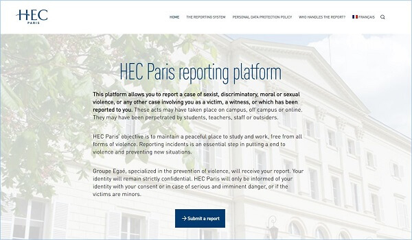 HEC Paris - Reporting Platform