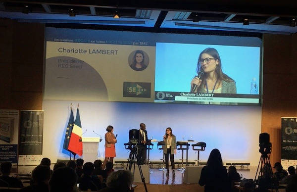 Charlotte Lambert, presented the award the co-founders of Liebr