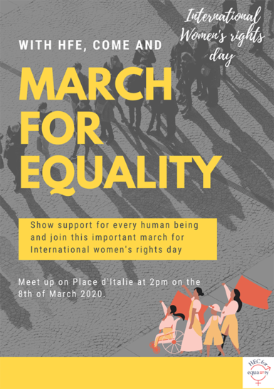 HEC Paris - HEC for Equality - March for Equality 2020