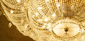 when is a Vuitton not a Vuitton - gold chandelier