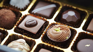 chocolates in a box vignette