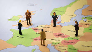 leaders on a map of Europe - thumbnail