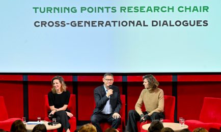 ESCP and HEC Paris students in the same room for cross-generational dialogues