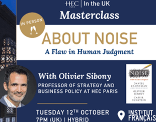 "About noise" with Olivier Sibony in London