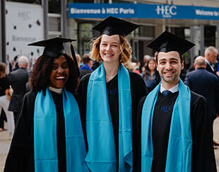 Students at HEC Paris 2022 Commencement Ceremony