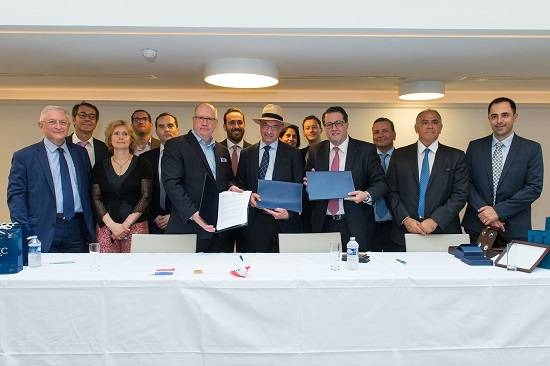 Signing ceremony between HEC Paris, ESA Beyrouth and CCIA of Beirut and Mount-Lebanon on June 21 2017