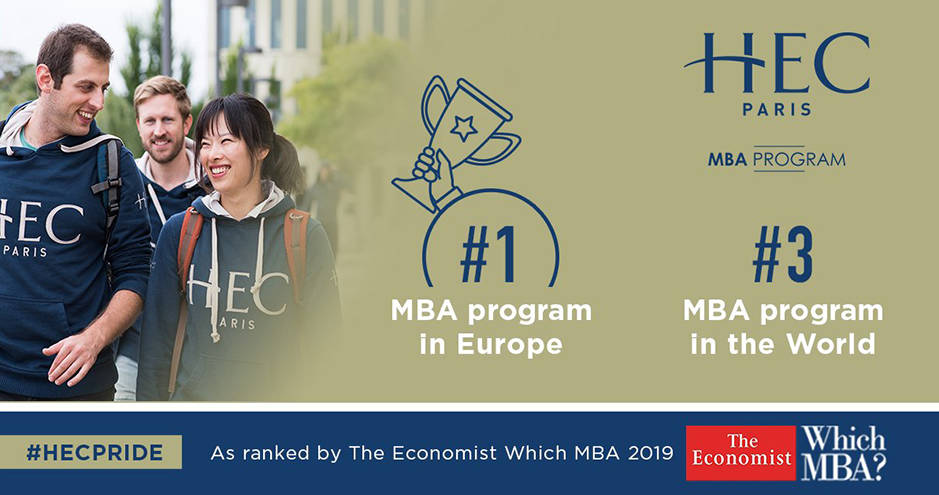 HEC Paris - classement MBA The Economist - nov. 2019