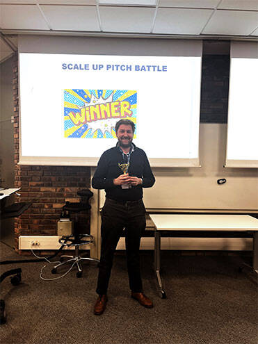 Kevin Battle, winner of the HEC Executive Education Scale-Up Pitch Battle