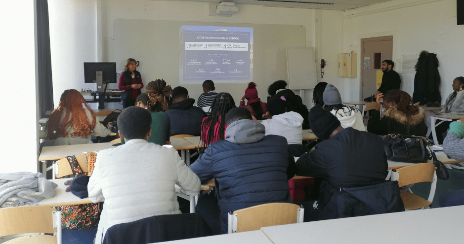 International-news-visite lycée français RDC campus HEC Paris